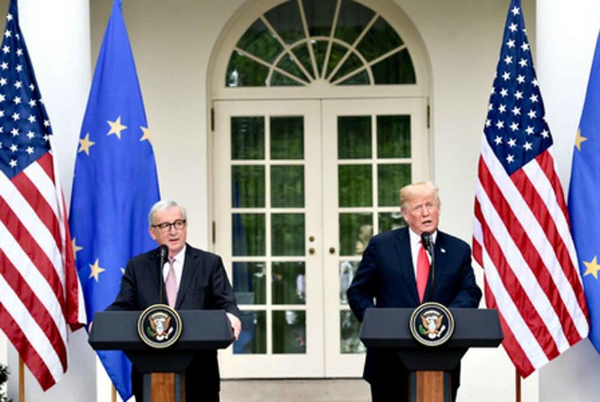 Präsidenten Juncker und Trump nähern sich im Handelsstreit an